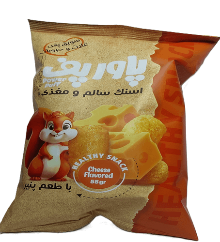 سویق پفی پاور پف پنیری وزن 50 گرم